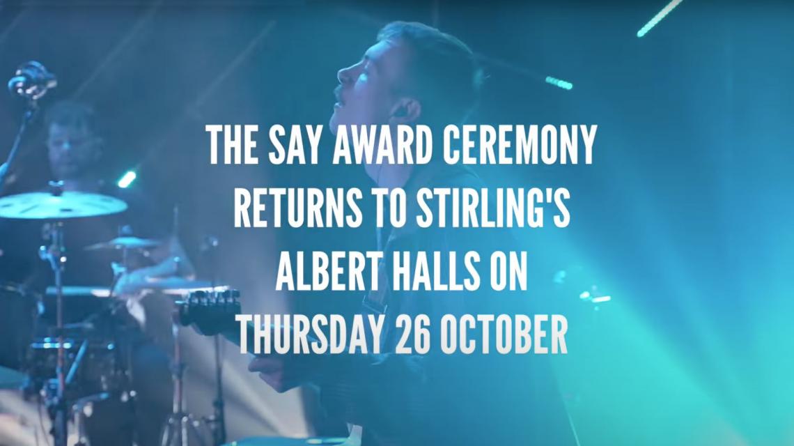 The SAY Award Ceremony returns to Stirling’s Albert Halls on Tuesday 26 October