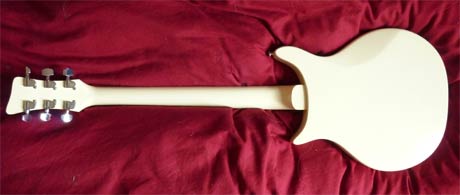 Dan Armstrong (London) refinished in vintage white - back view